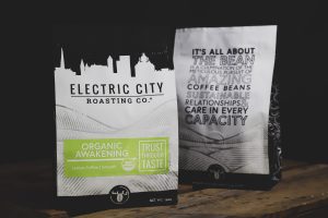 USDA Organic Fair Trade organic Awakening coffee by electric city roasting