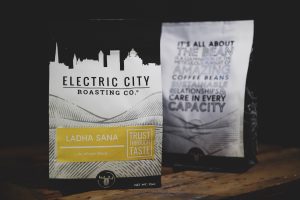 two bags of specialty coffee