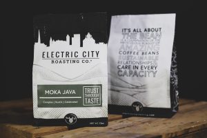 two bags of moka java specialty coffee from electric city roasting