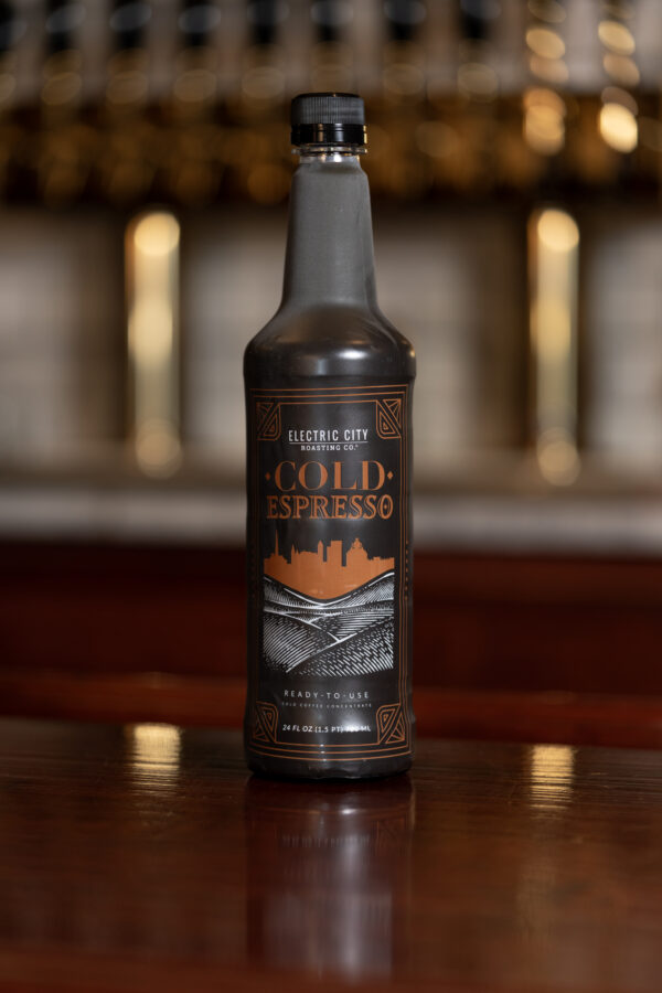 A bottle of Electric City Roasting's Cold Espresso